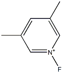 1-Fluoro-3,5-dimethylpyridinium 结构式