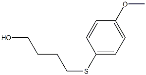 4-[(4-Methoxyphenyl)thio]-1-butanol 结构式