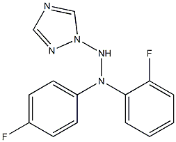 1-(1H-1,2,4-Triazol-1-yl)-2-[4-fluorophenyl]-2-(2-fluorophenyl)hydrazine 结构式