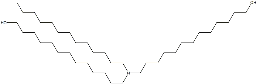 13,13'-(Tridecylimino)bis(1-tridecanol) 结构式