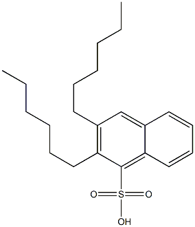 2,3-Dihexyl-1-naphthalenesulfonic acid 结构式