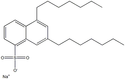 5,7-Diheptyl-1-naphthalenesulfonic acid sodium salt 结构式