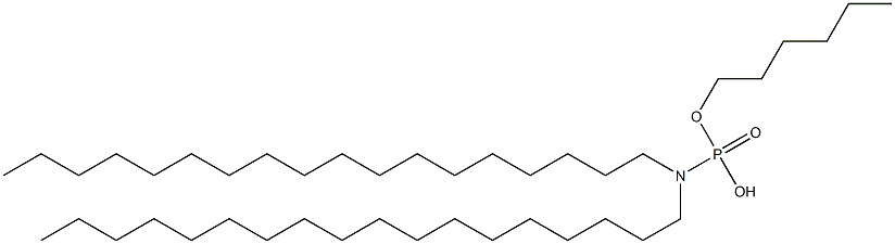 N,N-Dioctadecylamidophosphoric acid hydrogen hexyl ester 结构式