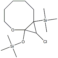 9-Chloro-8-trimethylsilyl-1-(trimethylsilyloxy)-2-oxabicyclo[6.1.0]nonane 结构式