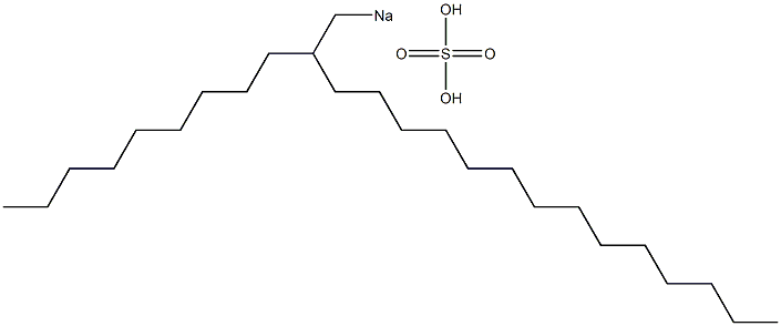Sulfuric acid 2-nonylhexadecyl=sodium salt 结构式