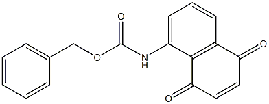 5-(Benzyloxycarbonylamino)-1,4-naphthoquinone 结构式