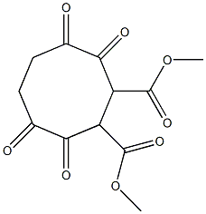 3,8-Dioxa-4,7-dioxocyclooctane-1,2-dicarboxylic acid dimethyl ester 结构式