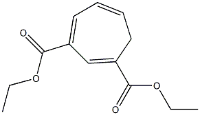 1,3,5-Cycloheptatriene-1,3-dicarboxylic acid diethyl ester 结构式