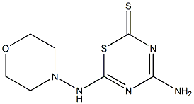 4-Amino-6-(morpholinoamino)-2H-1,3,5-thiadiazine-2-thione 结构式