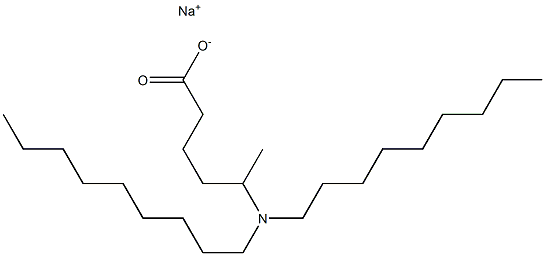 5-(Dinonylamino)hexanoic acid sodium salt 结构式