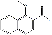 1-Methoxy-2-naphthoic acid methyl ester 结构式