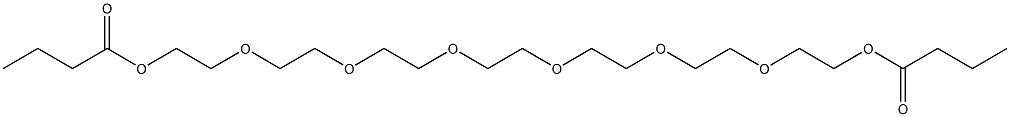 2,2'-[1,2-Ethanediylbis[oxy(2,1-ethanediyl)oxy(2,1-ethanediyl)oxy]]bis(ethanol butyrate) 结构式