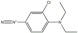 3-Chloro-4-(diethylamino)benzenediazonium 结构式