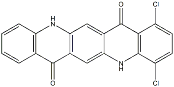 1,4-Dichloro-5,12-dihydroquino[2,3-b]acridine-7,14-dione 结构式