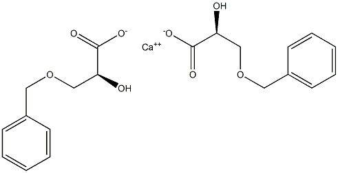 Bis[[S,(-)]-3-(benzyloxy)-2-hydroxypropionic acid] calcium salt 结构式