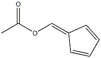 Acetic acid 2,4-cyclopentadiene-1-ylidenemethyl ester 结构式