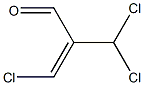(E)-3-Chloro-2-(dichloromethyl)propenal 结构式
