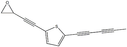 2-(1,3-Pentadiynyl)-5-(3,4-epoxy-1-butyne-1-yl)thiophene 结构式