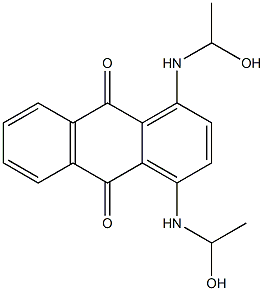 1,4-Bis(1-hydroxyethylamino)anthraquinone 结构式