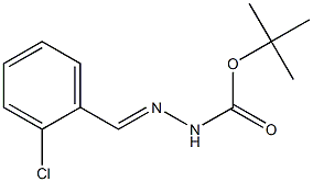 2-Chlorobenzaldehyde tert-butyloxycarbonyl hydrazone 结构式