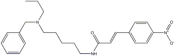 N-[5-(Propylbenzylamino)pentyl]-3-(4-nitrophenyl)acrylamide 结构式