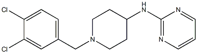 2-[[1-(3,4-Dichlorobenzyl)-4-piperidinyl]amino]pyrimidine 结构式