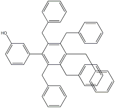 3-(2,3,4,5,6-Pentabenzylphenyl)phenol 结构式
