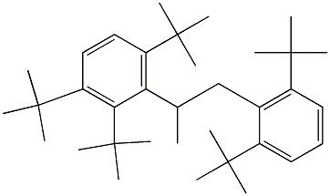 2-(2,3,6-Tri-tert-butylphenyl)-1-(2,6-di-tert-butylphenyl)propane 结构式