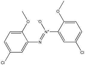 5,5'-Dichloro-2,2'-dimethoxyazoxybenzene 结构式