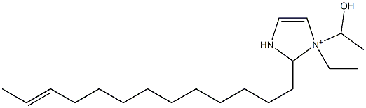 1-Ethyl-1-(1-hydroxyethyl)-2-(11-tridecenyl)-4-imidazoline-1-ium 结构式