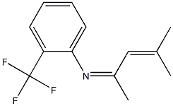 N-(2-Trifluoromethylphenyl)-4-methyl-3-penten-2-imine 结构式