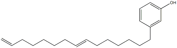 3-(7,14-Pentadecadienyl)phenol 结构式