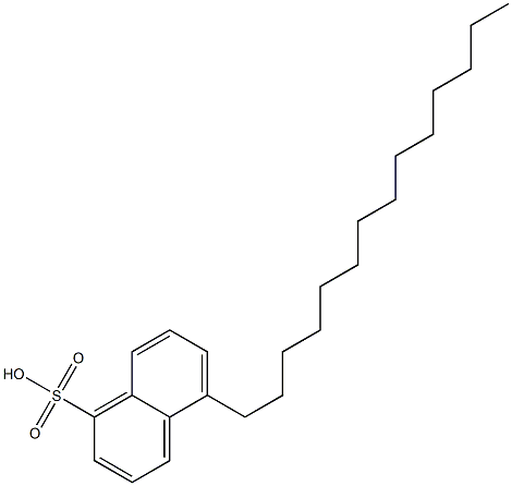 5-Tetradecyl-1-naphthalenesulfonic acid 结构式