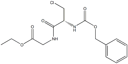 (-)-N-(N-Benzyloxycarbonyl-3-chloro-L-alanyl)glycine ethyl ester 结构式