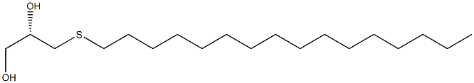 (S)-3-(Hexadecylthio)-1,2-propanediol 结构式