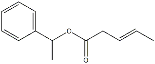 3-Pentenoic acid 1-phenylethyl ester 结构式