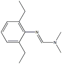 N2-(2,6-Diethylphenyl)-N1,N1-dimethylformamidine 结构式