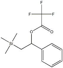 Trifluoroacetic acid [1-(phenyl)-2-(trimethylsilyl)ethyl] ester 结构式