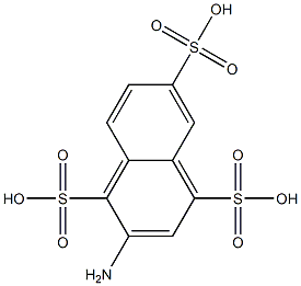 2-Amino-1,4,6-naphthalenetrisulfonic acid 结构式