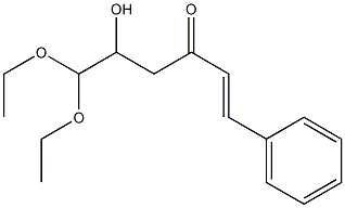 6,6-Diethoxy-5-hydroxy-1-phenyl-1-hexen-3-one 结构式