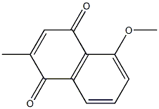 5-Methoxy-2-methyl-1,4-naphthoquinone 结构式
