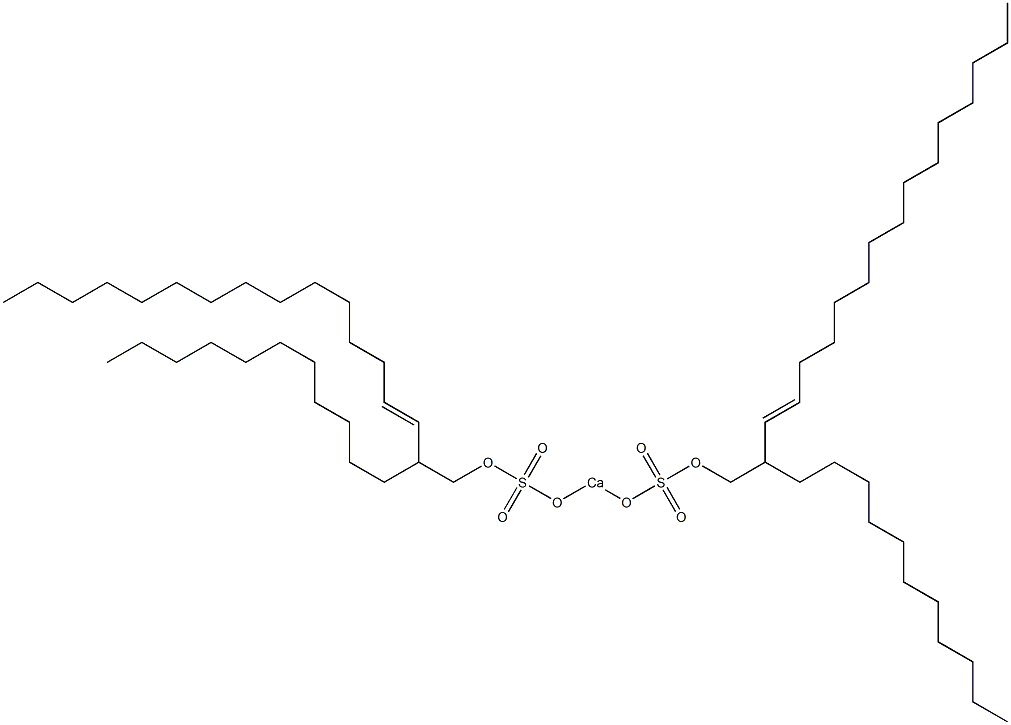 Bis(2-undecyl-3-heptadecenyloxysulfonyloxy)calcium 结构式