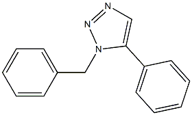 1-Benzyl-5-phenyl-1H-1,2,3-triazole 结构式