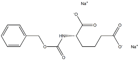 [S,(+)]-2-[[(Benzyloxy)carbonyl]amino]adipic acid disodium salt 结构式