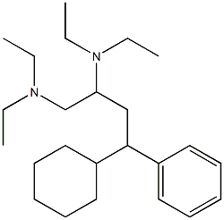 4-Cyclohexyl-N,N,N',N'-tetraethyl-4-phenyl-1,2-butanediamine 结构式