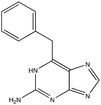 6-Benzyl-2-amino-1H-purine 结构式