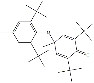 2,6-Di-tert-butyl-4-methyl-4-(2,6-di-tert-butyl-4-methylphenoxy)-2,5-cyclohexadiene-1-one 结构式