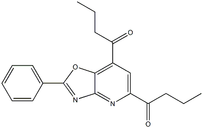 2-(Phenyl)-5,7-dibutanoyloxazolo[4,5-b]pyridine 结构式