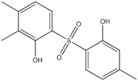 2,2'-Dihydroxy-3,4,4'-trimethyl[sulfonylbisbenzene] 结构式