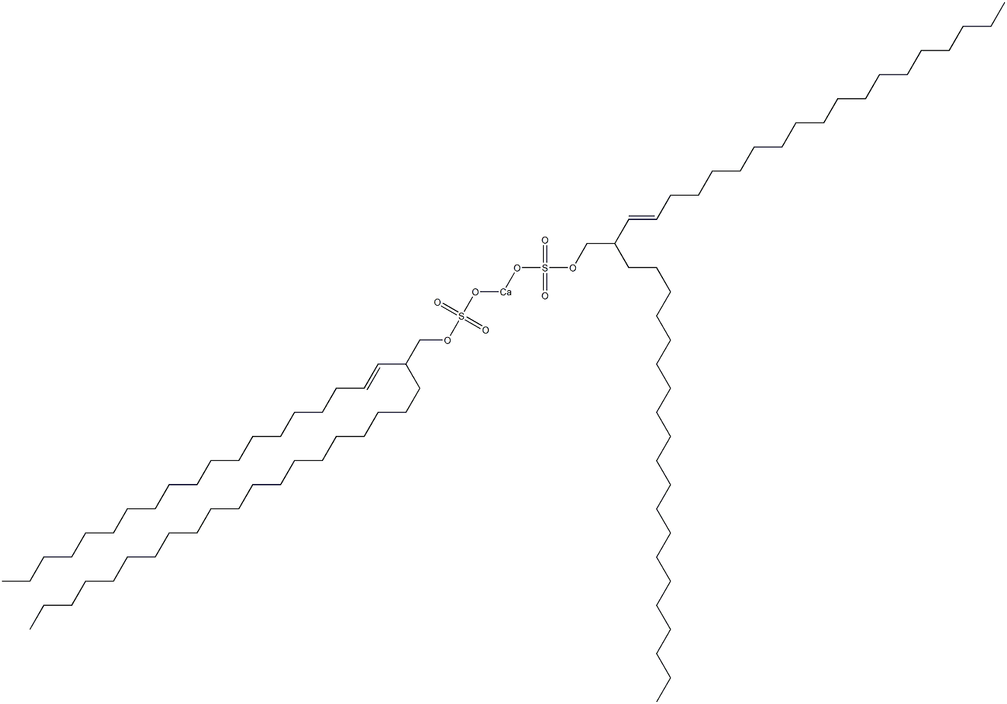 Bis[2-(1-nonadecenyl)docosyloxysulfonyloxy]calcium 结构式